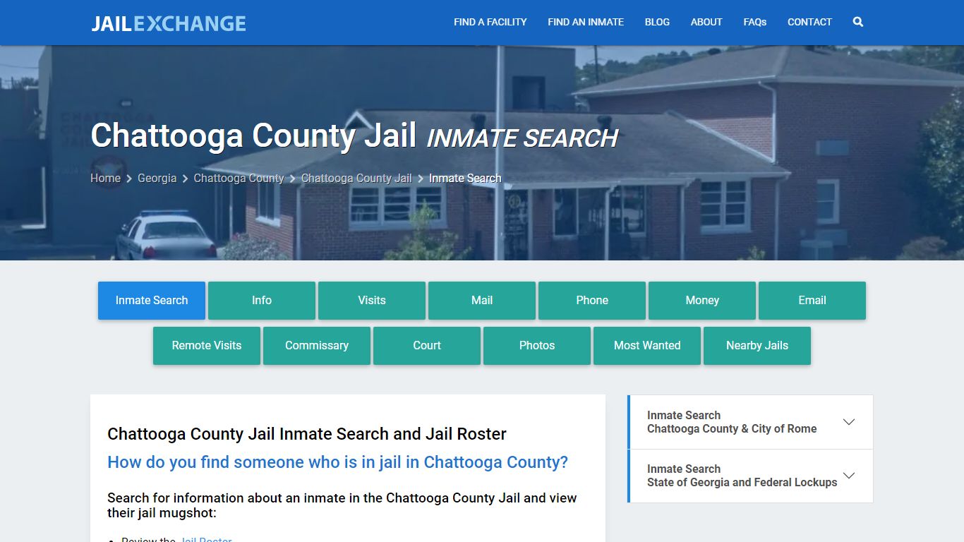 Inmate Search: Roster & Mugshots - Chattooga County Jail, GA